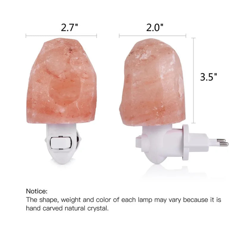 Emberna Salt Glow Lamp — soft pink Himalayan glow