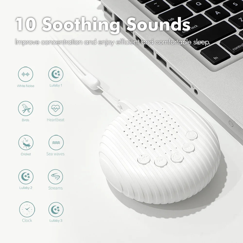Emberna Sound Sleep Machine — side view with speaker grille