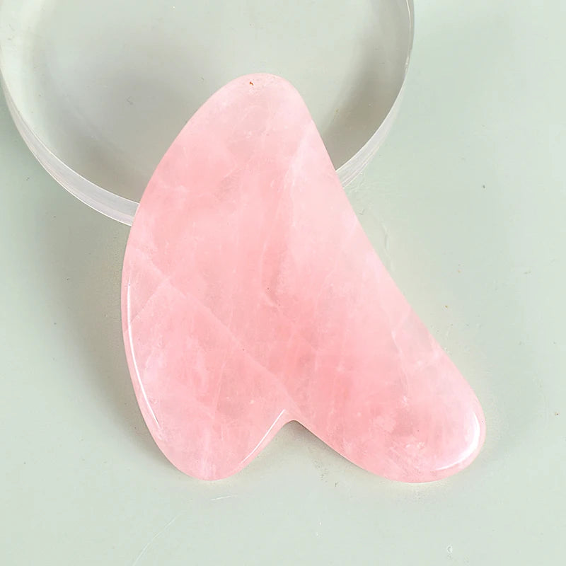 Emberna Rose Quartz Facial Roller & Gua Sha Set — view 9