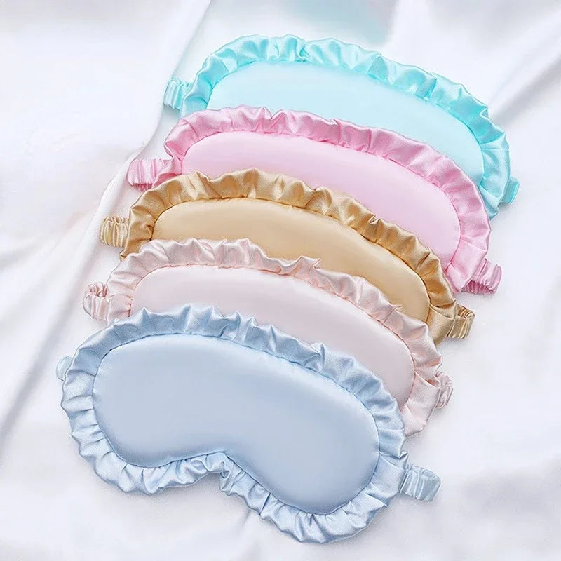 Emberna Silk Sleep Mask — multiple colors flat lay