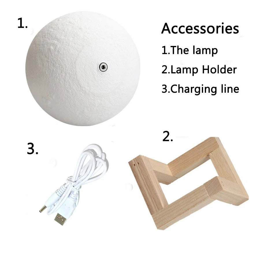 Emberna Moon Lamp — size comparison 8cm 12cm 15cm