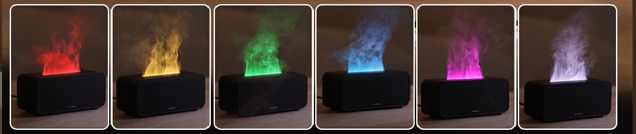 All 7 Emberna flame colors side by side